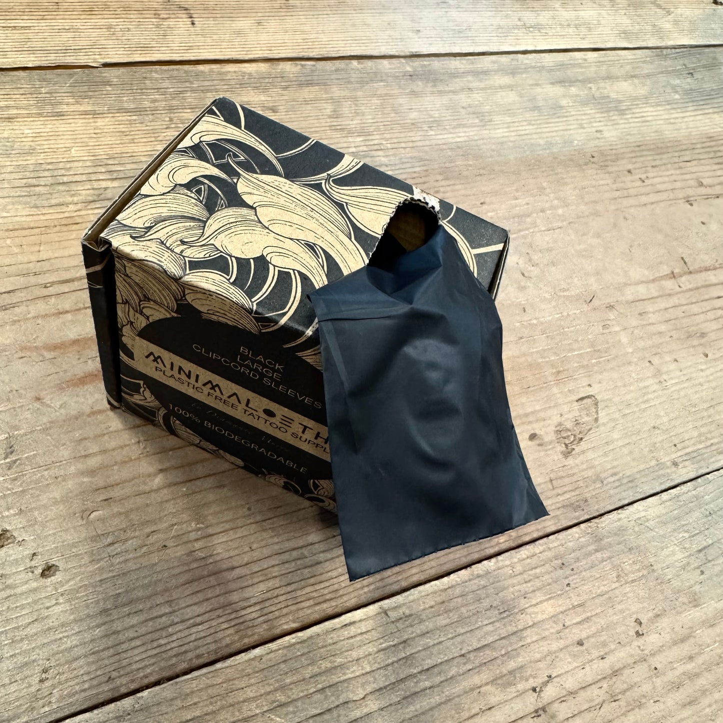 Biodegradable clipcord sleeve eco friendly sustainable tattoo supply